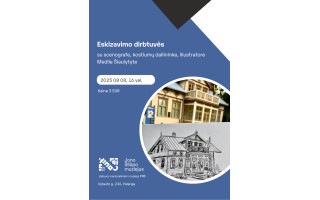 Eskizavimo dirbtuvės su kūrybatorijos rezidente Medile Šiaulytyte