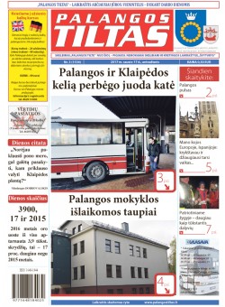 Palangos tilto laikraštis, Data: 2017-01-13, Numeris: 3 (1534) 