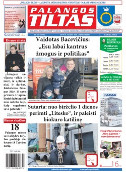 Palangos tilto laikraštis, Data: 2016-02-25, Numeris: 15(1449) 