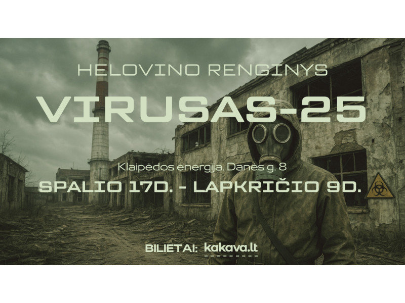 Helovino erdvė Klaipėdoje „Virusas 25” – jau nuo spalio 17 dienos