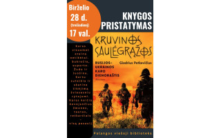 „Kruvinos saulėgrąžos: Rusijos-Ukrainos karo dienoraštis“ pristatymas