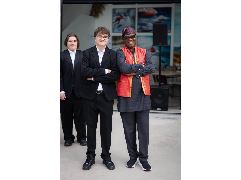 Adomas Gecas ir „Rotary International“ prezidentas Olayinka Hakeem Babalola