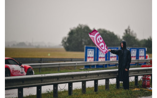 Lenktynių Palangoje metu sužeistas žmogus išvežtas į ligoninę