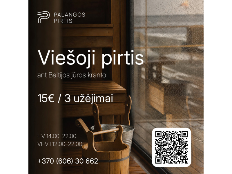 Viešoji pirtis ant Baltijos jūros kranto