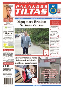 Palangos tilto laikraštis, Data: 2018-05-31, Numeris: 22(1647) 