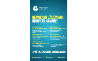 Nemokami užsiėmimai Palangos baseine