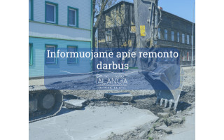 Vyksta Palangos poliklinikos Vytauto g. 92 atnaujinimo darbai. Suplanuotas poliklinikos teritorijos sutvarkymas