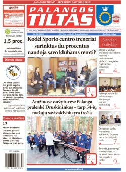 Palangos tilto laikraštis, Data: 2017-10-26, Numeris: 78(1609) 