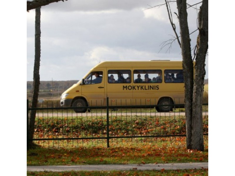 „Geltonaisiais autobusiukais“ bei maršrutiniais autobusais į pamokas kasdien vyksta 183 Palangos moksleiviai. / Lrytas.lt nuotr.