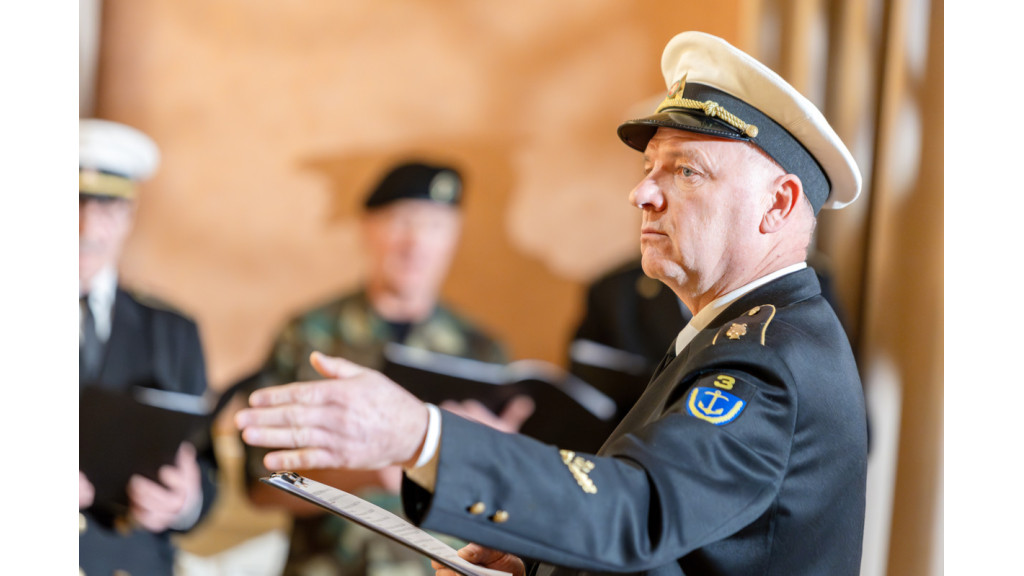 Radvilės Kucevičiūtės nuotraukoje: Palangos vyrų choro „Jūros šauliai“ vadovas Rimgaudas Juozapavičius