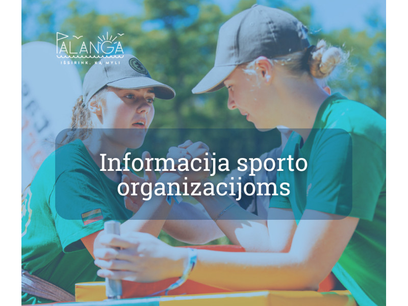 Palangos miesto savivaldybė kviečia sporto organizacijas teikti paraiškas dėl sportininkų apdovanojimo