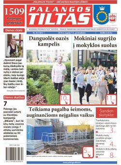 Palangos tilto laikraštis, Data: 2018-09-06, Numeris: 36(1661) 
