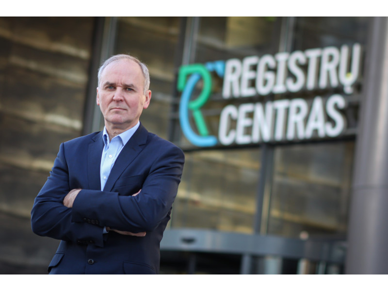 Registrų centro Registrų tvarkymo direktorius Kazys Maksvytis. Įmonės nuotr.