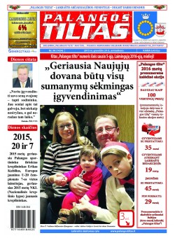 Palangos tilto laikraštis, Data: 2015-12-28, Numeris: 98(1434) 