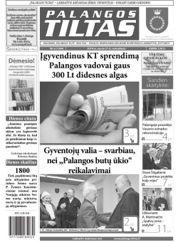 Palangos tilto laikraštis, Data: 2014-01-20, Numeris: Nr. 6 (1244) 