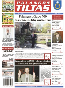 Palangos tilto laikraštis, Data: 2012-03-14, Numeris: 21 (1064) 