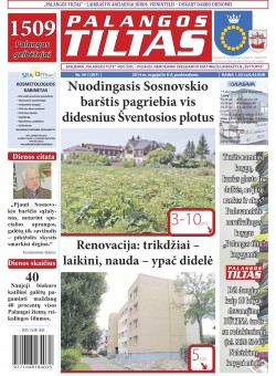 Palangos tilto laikraštis, Data: 2014-08-07, Numeris: 59(1297) 