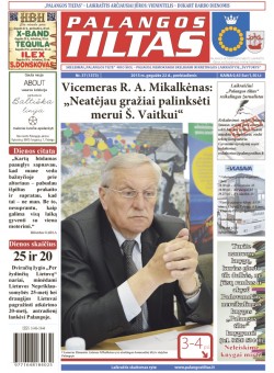Palangos tilto laikraštis, Data: 2015-05-21, Numeris: 37(1373) 