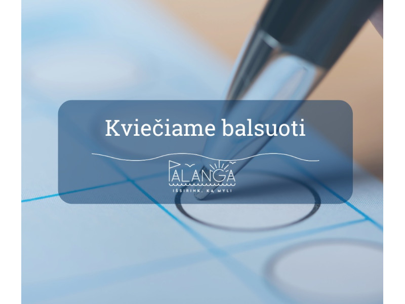 Kviečiame balsuoti už bendruomenių iniciatyvas