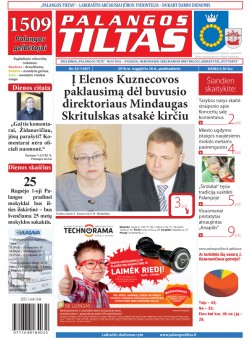 Palangos tilto laikraštis, Data: 2016-08-25, Numeris: 63(1497) 