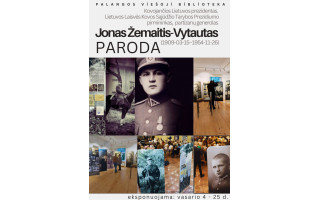 Bibliotekoje – kilnojamoji paroda „Kovojančios Lietuvos prezidentas. Jonas Žemaitis-Vytautas (1909–1954)“