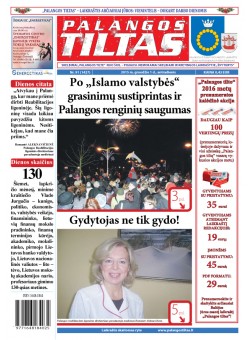Palangos tilto laikraštis, Data: 2015-11-30, Numeris: 91(1427) 