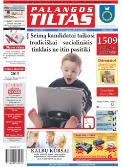 Palangos tilto laikraštis, Data: 2012-08-13, Numeris: 61 (1104) 