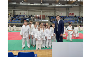 Palangos sporto centro trenerio Eriko Cchovrebovo jaunųjų dziudo sportininkų debiutinės kovos ir pergalės (FOTO GALERIJA)