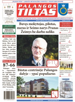 Palangos tilto laikraštis, Data: 2016-11-14, Numeris: 85(1519) 