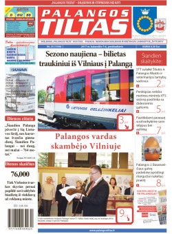 Palangos tilto laikraštis, Data: 2017-04-06, Numeris: 25(1556) 