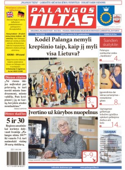Palangos tilto laikraštis, Data: 2017-01-19, Numeris: 4(1535) 