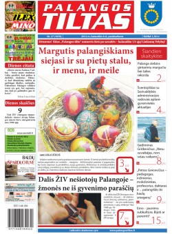 Palangos tilto laikraštis, Data: 2012-04-05, Numeris: 27 (1070) 