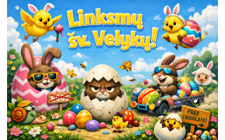 Meras Šarūnas Vaitkus: „Mieli palangiškiai ir šventojiškiai, kartu su atbundančia gamta į kiekvienus namus ateina gražiausia pavasario šventė – šv. Velykos, nešančios Prisikėlimo žinią ir atgimimo viltį“