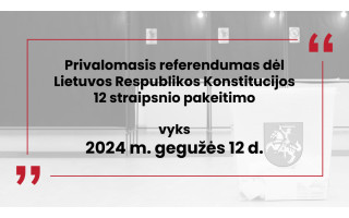 Kartu su 2024 m. Respublikos Prezidento rinkimais vyks Referendumas dėl daugybinės pilietybės