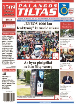Palangos tilto laikraštis, Data: 2017-07-20, Numeris: 51(1582) 