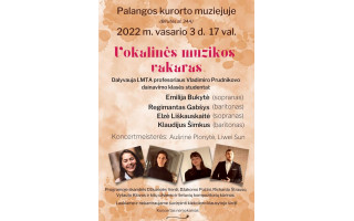 Palangos kurorto muziejuje – „Vokalinės muzikos vakaras“