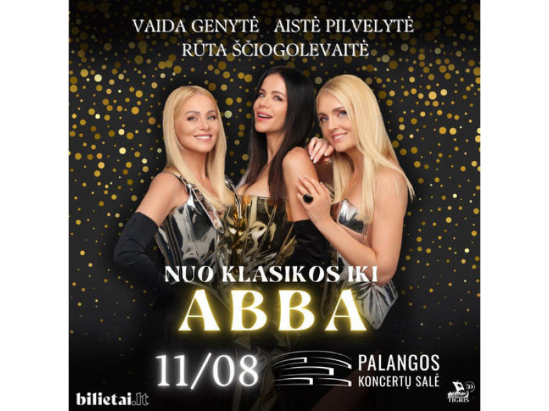 Lapkričio 8 d. Palangos koncertų salėje – Rūta Ščiogolevaitė, Vaida Genytė ir Aistė Pilvelytė su muzikos projektu „3 DIVOS“!