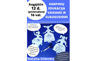 Karpinių edukacija vaikams ir suaugusiems