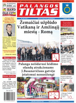 Palangos tilto laikraštis, Data: 2013-03-14, Numeris: 20 (1161) 