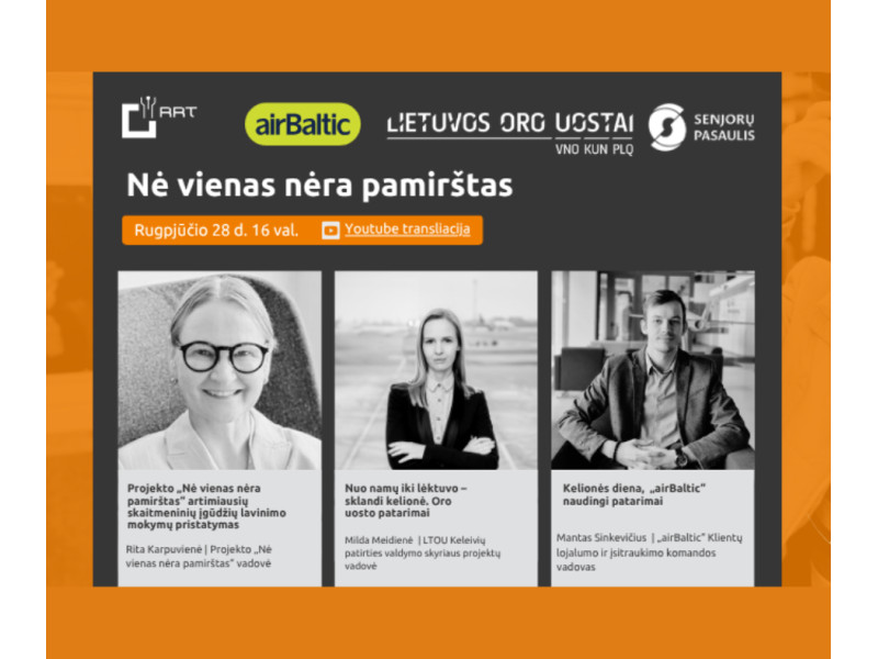 Ir vėl projekto „Nė vienas nėra pamirštas“ nuotolinė paskaita!