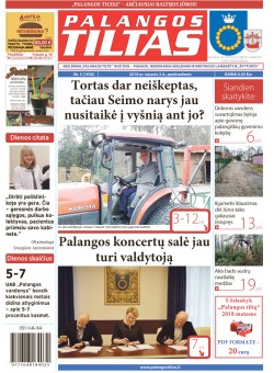 Palangos tilto laikraštis, Data: 2018-02-02, Numeris: 5(1630) 
