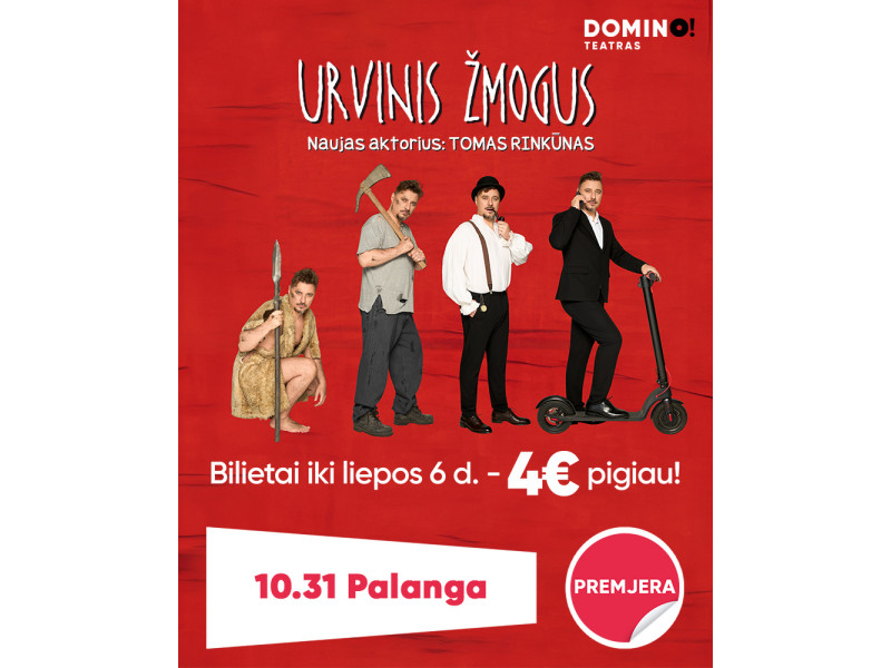 NAUJIENA! PREMJERA! Legendinė komedija „Urvinis žmogus“ pradeda naują etapą