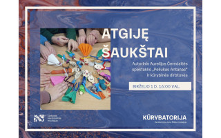 „Atgiję šaukštai“ – autorinis Aurelijos Čeredaitės spektaklis ir kūrybinės dirbtuvės | KŪRYBATORIJA
