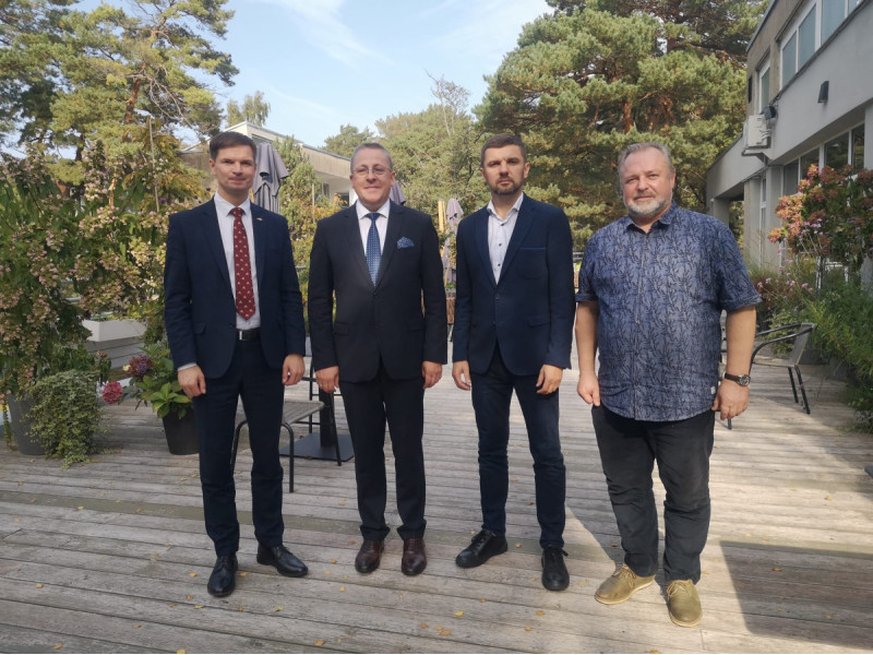 Iš kairės: Paulius Saudargas, Šarūnas Vaitkus, Ihoris Huzas ir Dainius Želvys.
