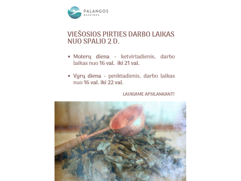 Viešosios pirties darbo laikas