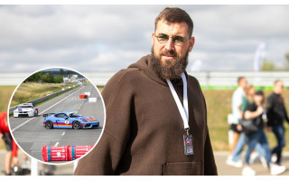 Palangoje – ir retai viešumoje matomas Jonas Valančiūnas: su sūnumis stebėjo 1006 km lenktynes