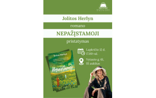 Jolitos Herlyn romano „Nepažįstamoji“ pristatymas