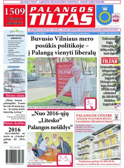 Palangos tilto laikraštis, Data: 2014-08-21, Numeris: 62(1300) 