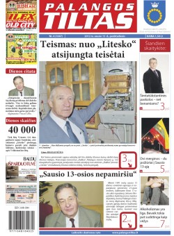 Palangos tilto laikraštis, Data: 2012-01-12, Numeris: 4 (1047) 