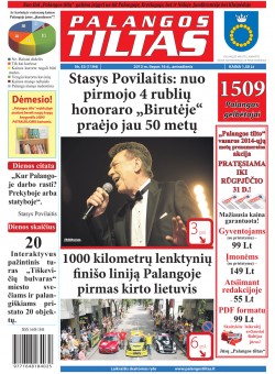 Palangos tilto laikraštis, Data: 2013-07-15, Numeris: 53 (1194) 